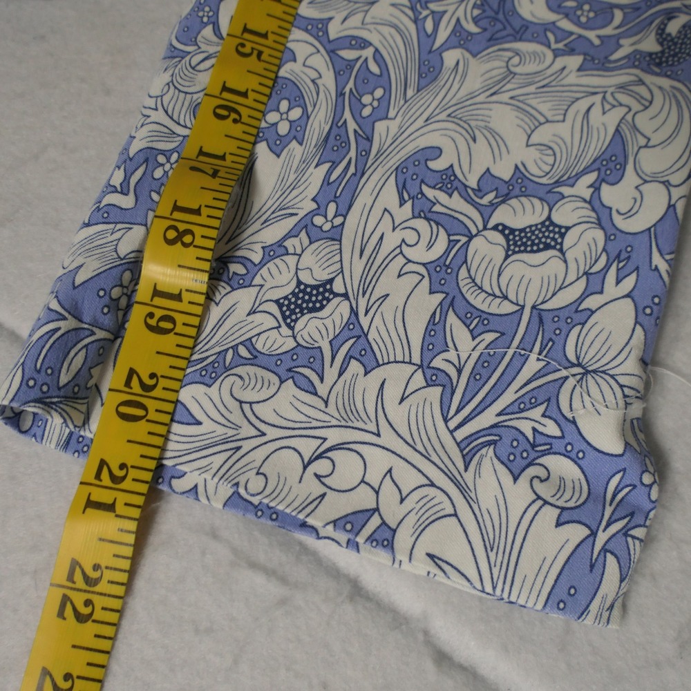 Patchington Women Cropped Pants 10 Blue White Floral Acanthus Print 8403J-804‎ - Picture 5 of 9